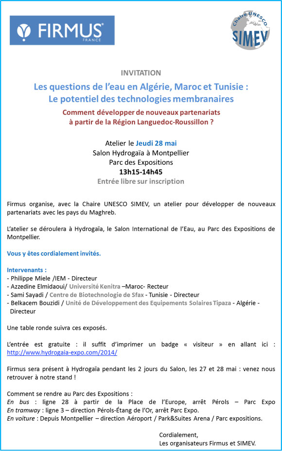 Atelier Conférence Dans Le Cadre D’Hydrogaïa 2015