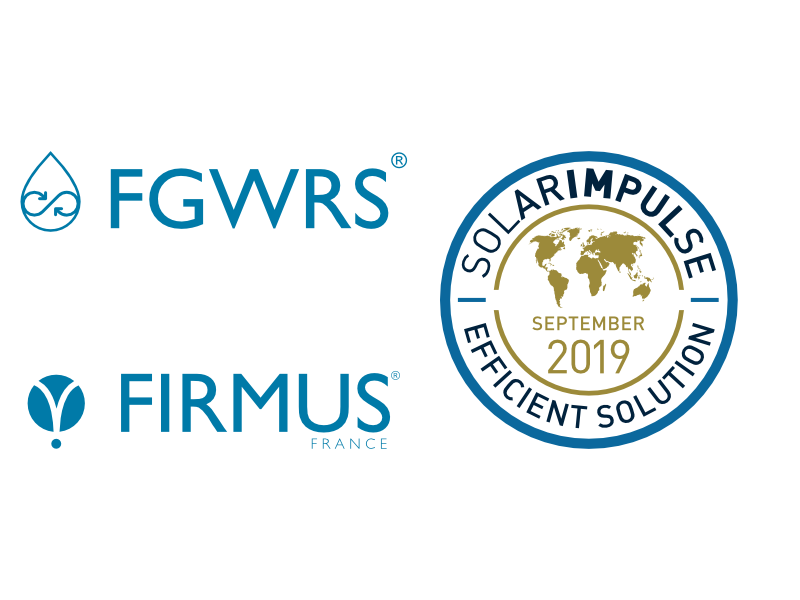 Le Procédé Firmus Grey Water Recycling System (FGWRS®) Obtient Le Label Solar Impulse Efficient Solution !